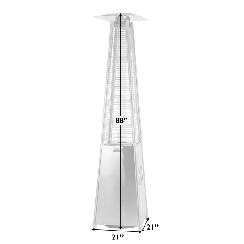 Well Traveled Living Stainless Steel Propane Pyramid Flame Heater | GW STORE