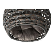 Huntley Pet Hemisphere Rattan Pet Bed, Grey | GW STORE