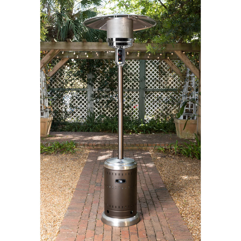 Well Traveled Living Ash & Stainless Steel Finish Propane Gas Patio Heater | GW STORE