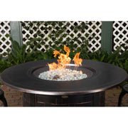 Well Traveled Living Perissa Woven Round Aluminum Propane Fire Pit | GW STORE