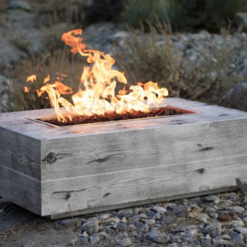 The Outdoor Plus Coronado Woodgrain Natural Gas Fire Pit | GW STORE