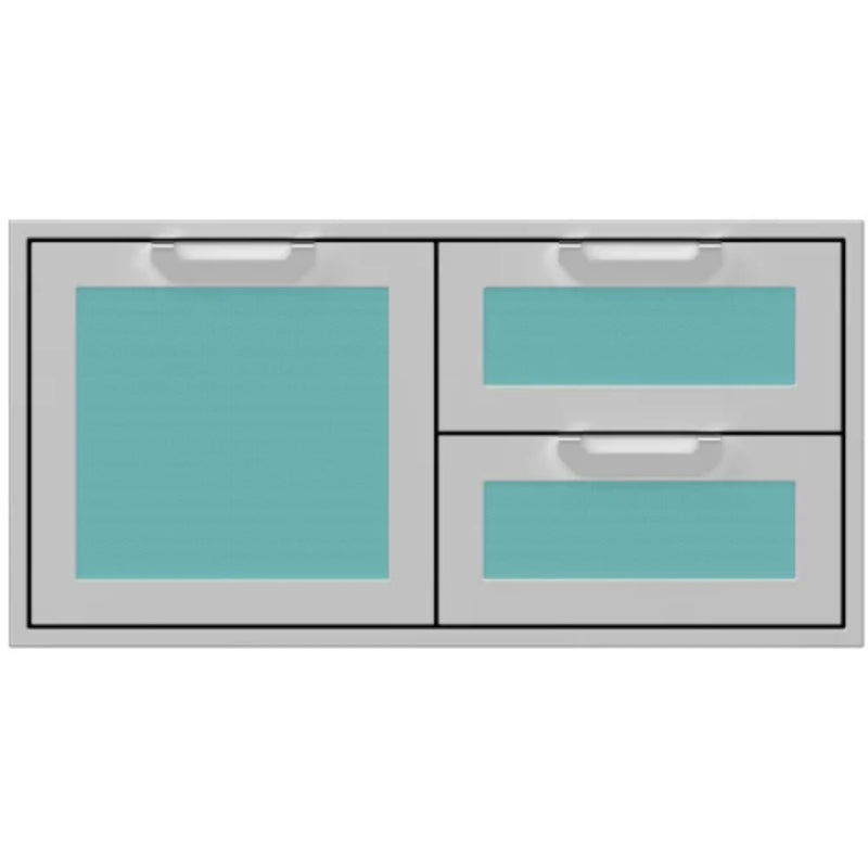 Hestan 42" Double Drawer & Storage Door Combo Recessed Marquise Acc | GW STORE