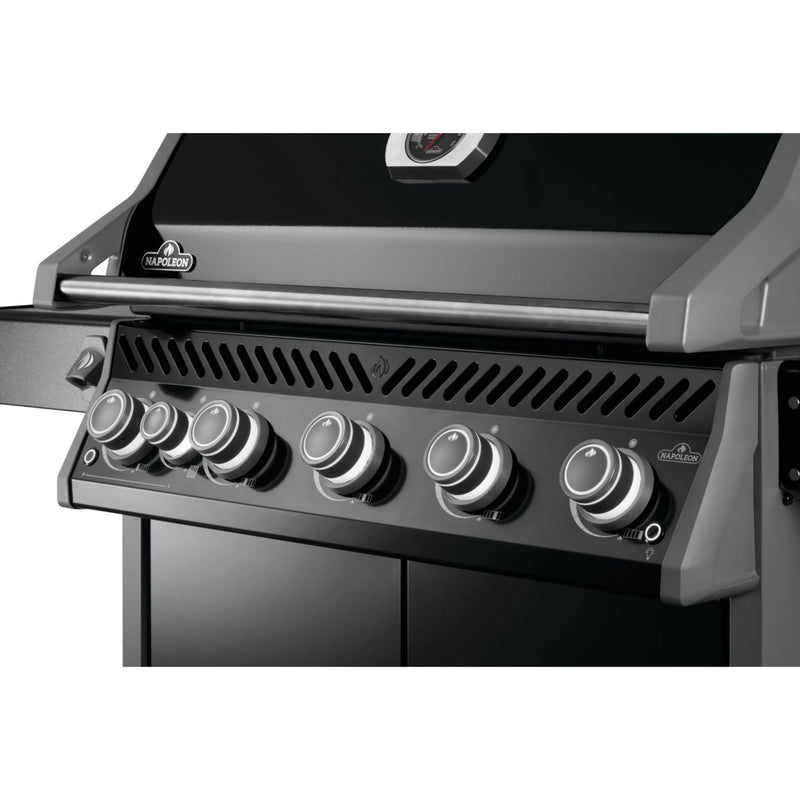 Napoleon Rogue PRO 625 SIB Black Freestanding Gas Grill w/ Infrared Side Burner | GW STORE