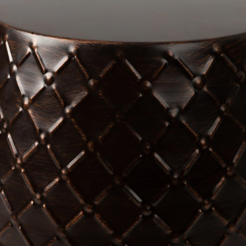 Well Traveled Living Bronze Finish Braga Metal Stool-Table-Container | GW STORE