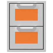 Hestan 16" Double Storage Drawer Recessed Marquise Accented Panels | GW STORE