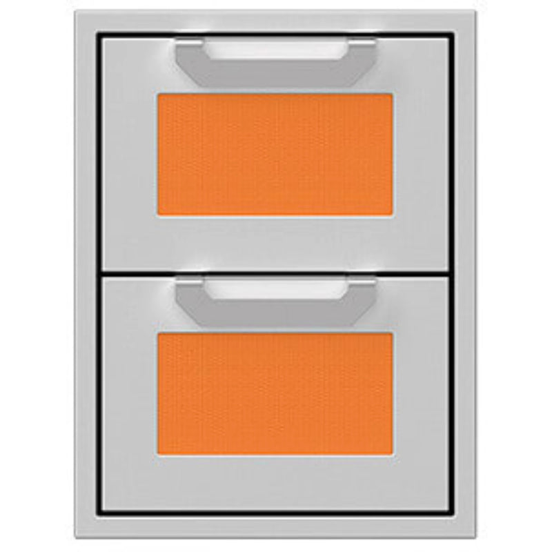 Hestan 16" Double Storage Drawer Recessed Marquise Accented Panels | GW STORE