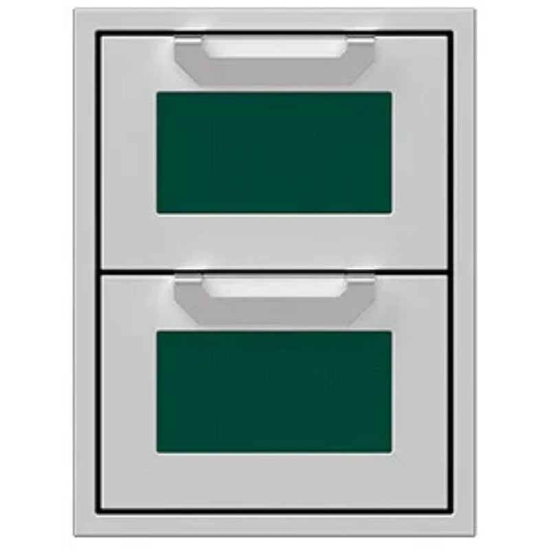 Hestan 16" Double Storage Drawer Recessed Marquise Accented Panels | GW STORE