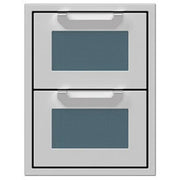 Hestan 16" Double Storage Drawer Recessed Marquise Accented Panels | GW STORE