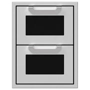 Hestan 16" Double Storage Drawer Recessed Marquise Accented Panels | GW STORE