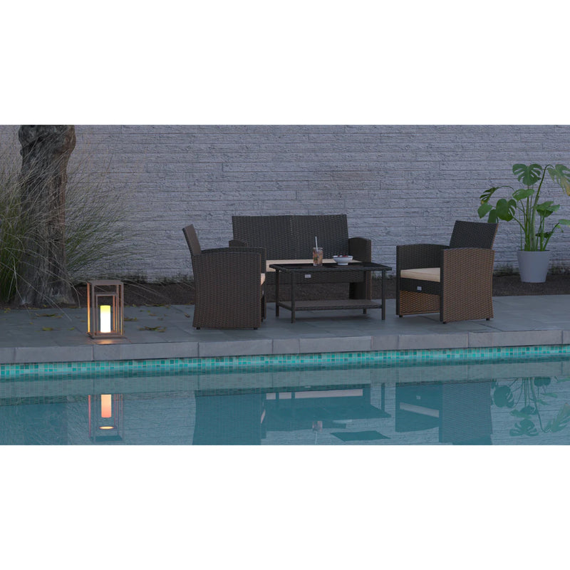 Well Traveled Living Ashville Wicker Patio Set | GW STORE
