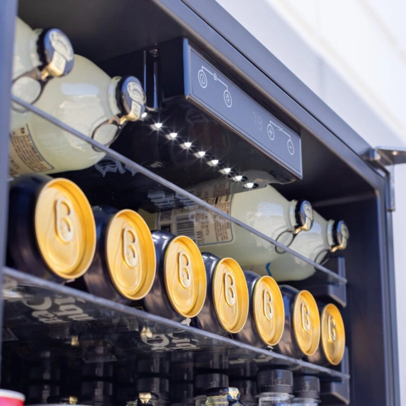 Summerset 24-Inch 5 Cu. Outdoor Compact Refrigerator w/ Glass Door | GW STORE