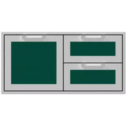 Hestan 42" Double Drawer & Storage Door Combo Recessed Marquise Acc | GW STORE