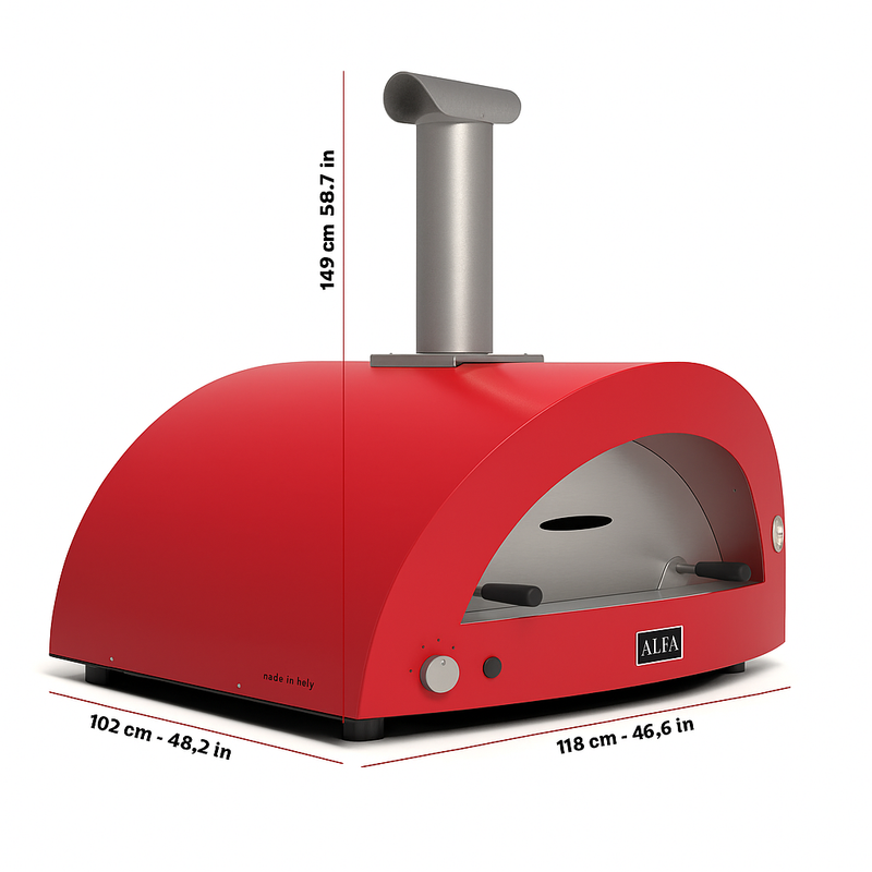 Alfa Moderno 5 Pizze Gas Oven | GW STORE