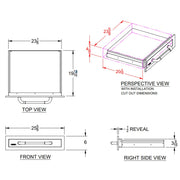 Bull 19970 Stainless-Steel Single Drawer w/ Reveal | Buy at GW STORE