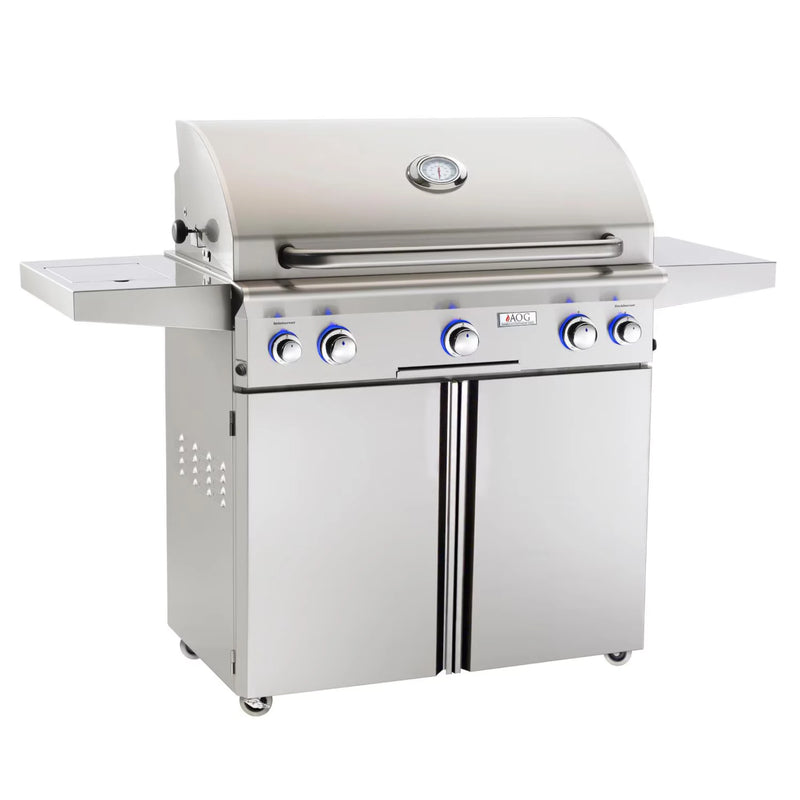 American Outdoor Grill L-Series 36-inch Freestanding Propane Gas Grill w/ Rotisserie & Single Side Burner