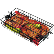 GrillPro Non-Stick Flat Spit Rotisserie Grill Basket | GW STORE