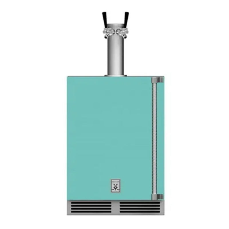 Hestan 24" Outdoor Double Faucet Beer Dispenser with Lock, Solid Door – Left or Right Hinge GFDSR242 / GFDSL242 | GW STORE