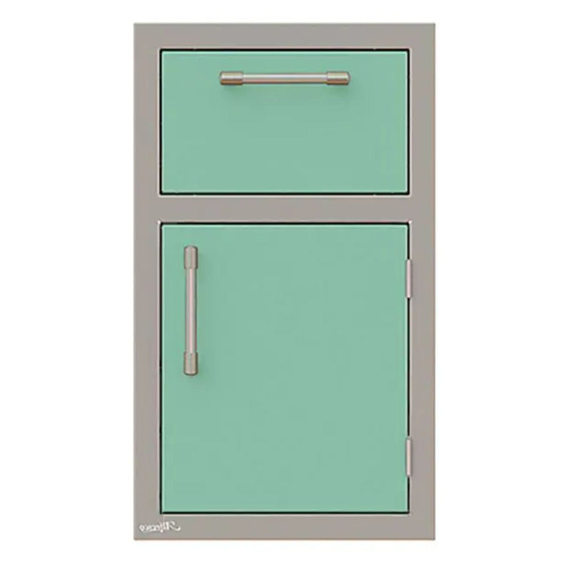 Alfresco 17-Inch Stainless Steel Right-Hinged Soft-Close Door & Drawer Combo