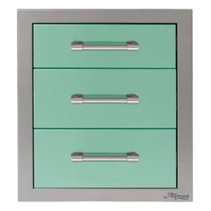 Alfresco 17-Inch Stainless Steel Soft-Close Triple Drawer