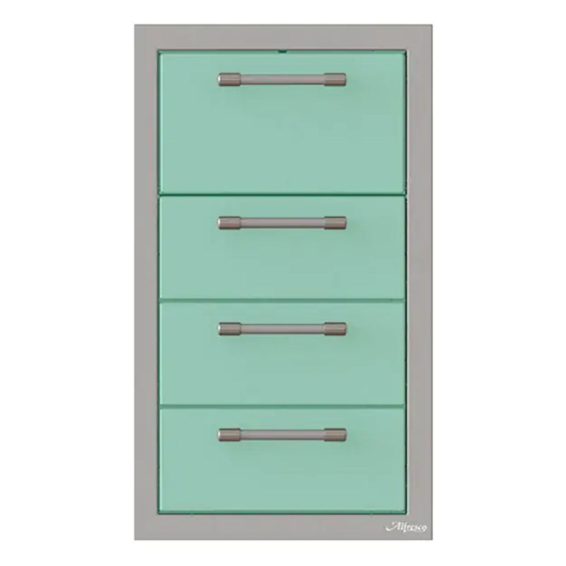 Alfresco 17-Inch Stainless Steel Triple Drawer & Paper Towel Holder Combo