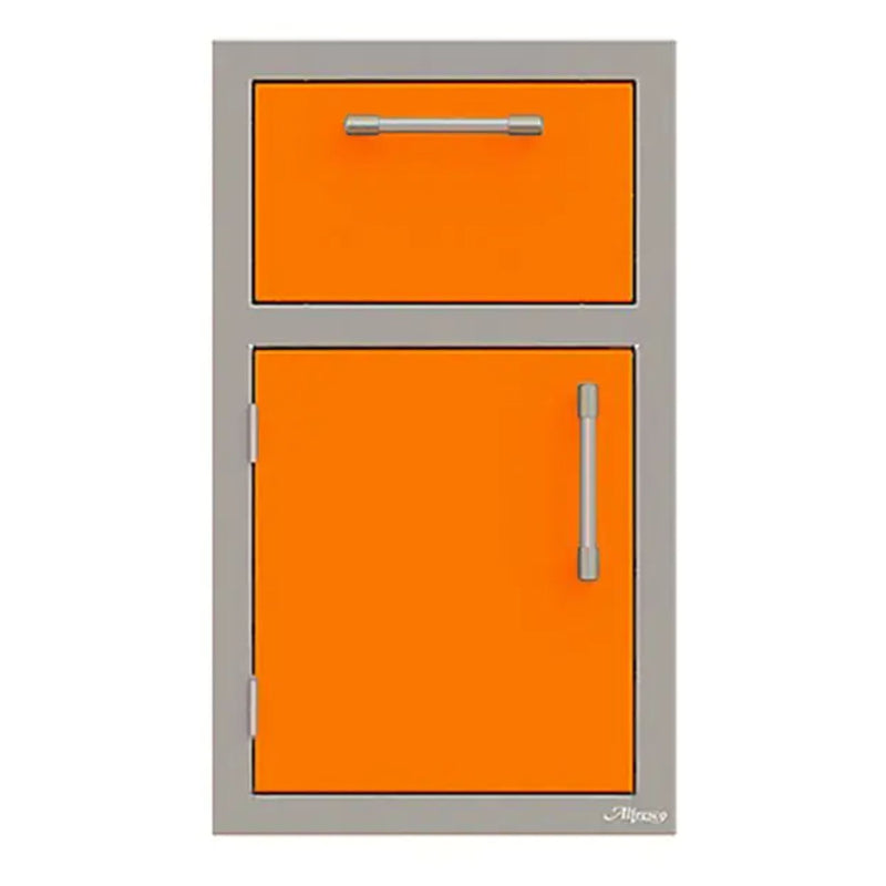 Alfresco 17-Inch Stainless Steel Left-Hinged Soft-Close Door & Drawer Combo