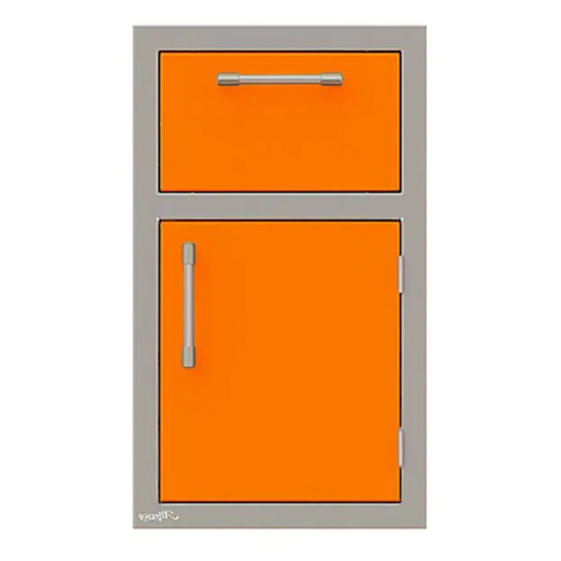 Alfresco 17-Inch Stainless Steel Right-Hinged Soft-Close Door & Drawer Combo