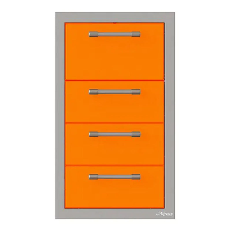 Alfresco 17-Inch Stainless Steel Triple Drawer & Paper Towel Holder Combo