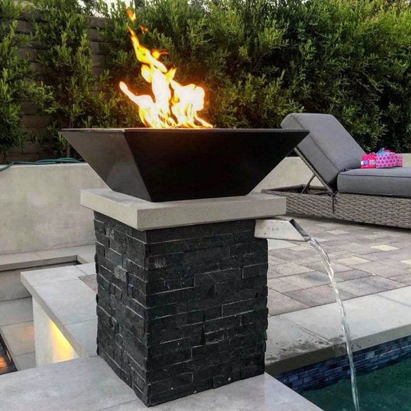 The Outdoor Plus Maya Natural Gas Concrete Fire Bowl | GW STORE
