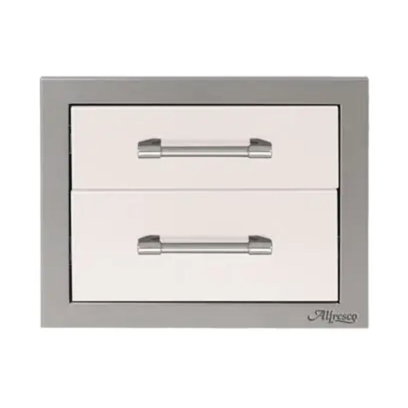 Alfresco 17-Inch Stainless Steel Soft-Close Double Drawer