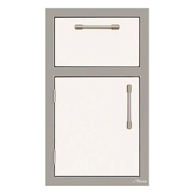 Alfresco 17-Inch Stainless Steel Left-Hinged Soft-Close Door & Drawer Combo