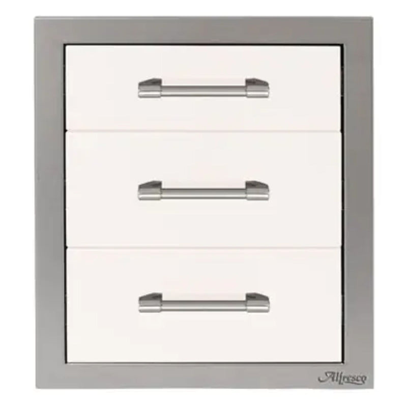 Alfresco 17-Inch Stainless Steel Soft-Close Triple Drawer