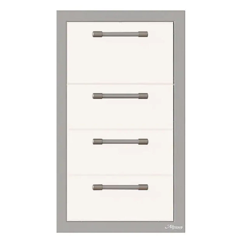 Alfresco 17-Inch Stainless Steel Triple Drawer & Paper Towel Holder Combo