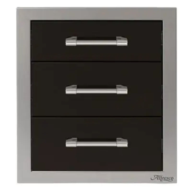 Alfresco 17-Inch Stainless Steel Soft-Close Triple Drawer