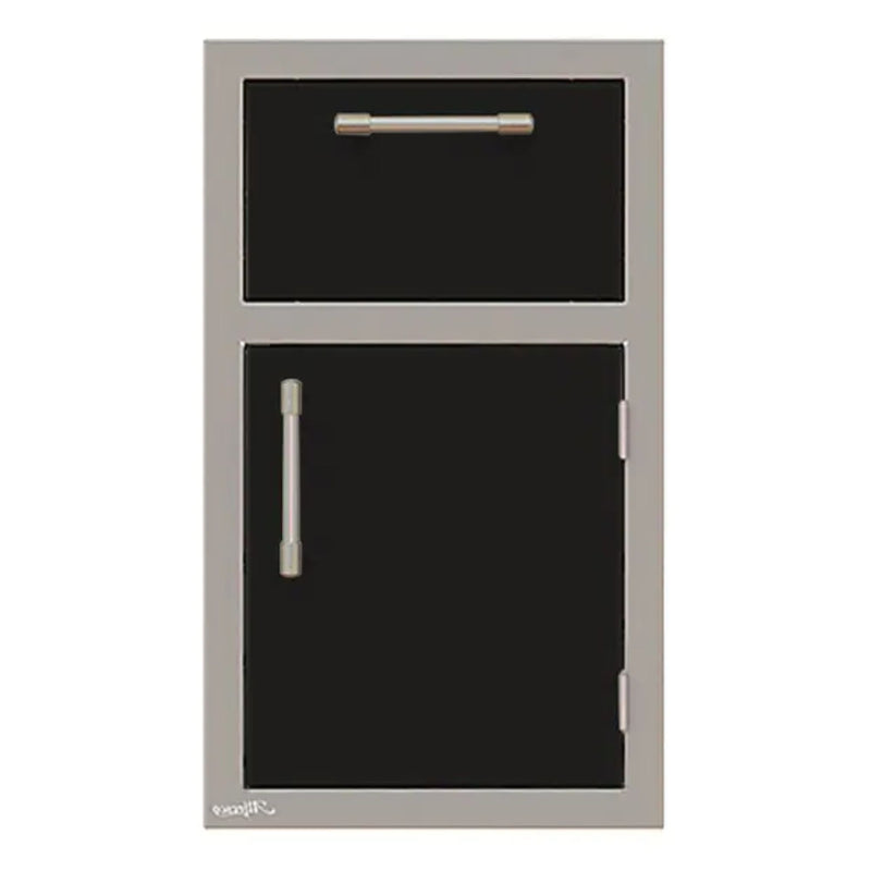 Alfresco 17-Inch Stainless Steel Right-Hinged Soft-Close Door & Drawer Combo