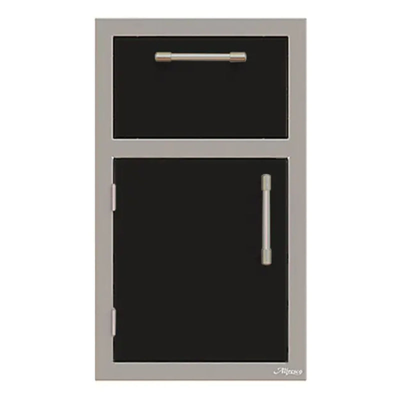 Alfresco 17-Inch Stainless Steel Left-Hinged Soft-Close Door & Drawer Combo