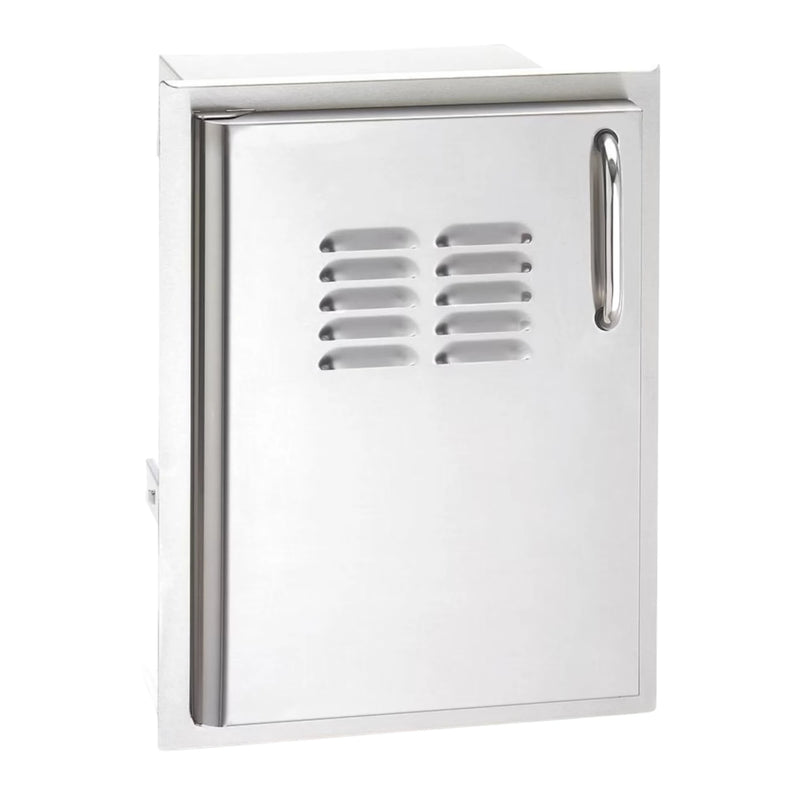 American Outdoor Grill 14 Inch Single Access Door With Tank Tray And Louvers - Vertical - Right | GW STORE