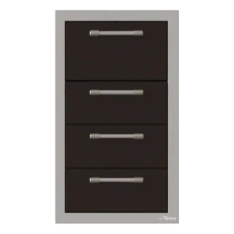 Alfresco 17-Inch Stainless Steel Triple Drawer & Paper Towel Holder Combo