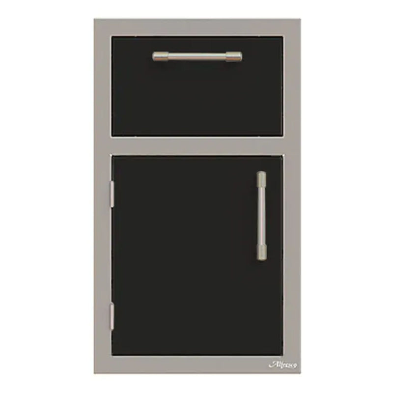 Alfresco 17-Inch Stainless Steel Left-Hinged Soft-Close Door & Drawer Combo