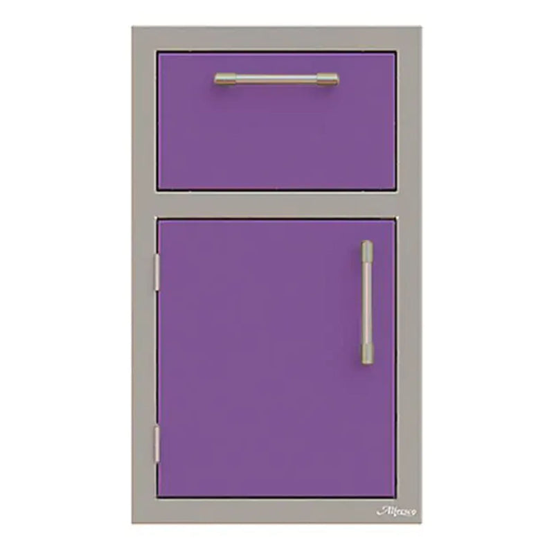 Alfresco 17-Inch Stainless Steel Left-Hinged Door & Paper Towel Holder Combo