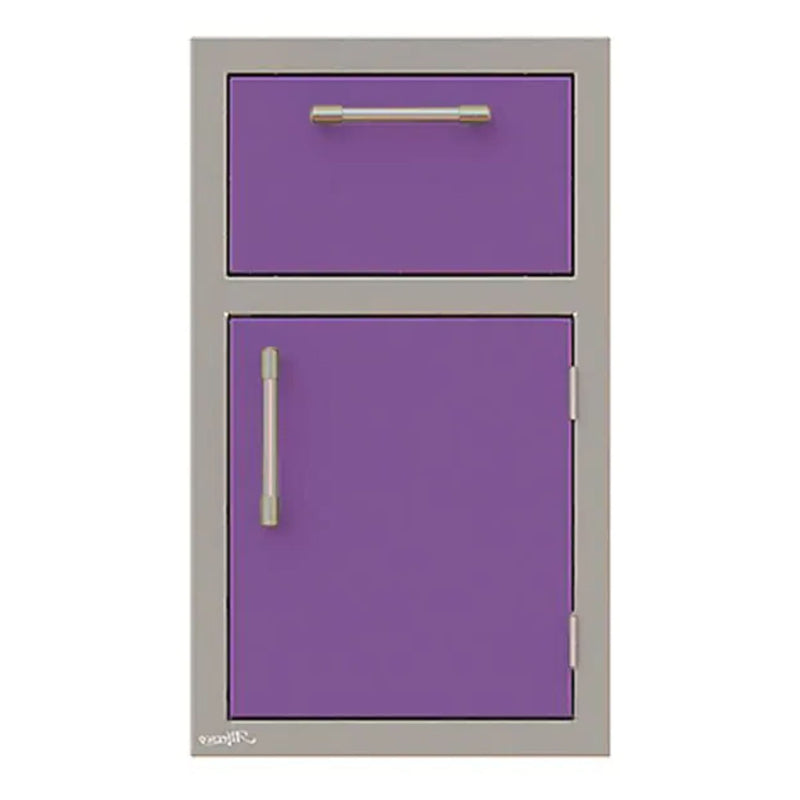 Alfresco 17-Inch Stainless Steel Right-Hinged Soft-Close Door & Drawer Combo