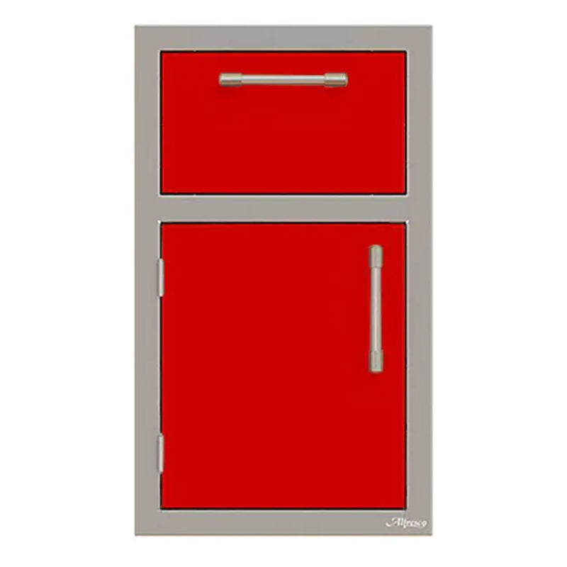 Alfresco 17-Inch Stainless Steel Left-Hinged Soft-Close Door & Drawer Combo
