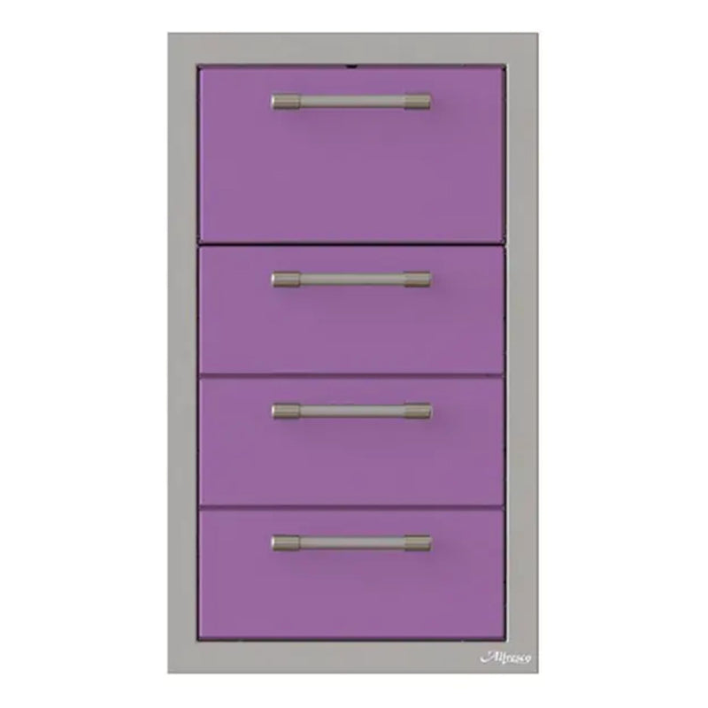 Alfresco 17-Inch Stainless Steel Triple Drawer & Paper Towel Holder Combo