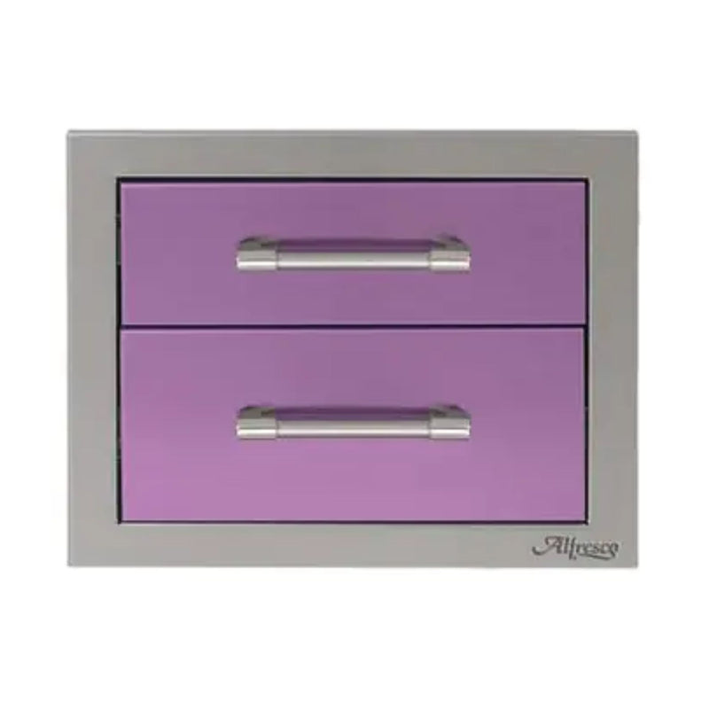 Alfresco 17-Inch Stainless Steel Soft-Close Double Drawer