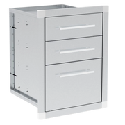 Broil King Stainless Steel Enclosed Triple Drawer Assembly | GW STORE