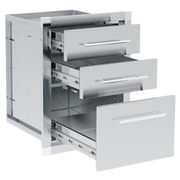 Broil King Stainless Steel Enclosed Triple Drawer Assembly | GW STORE