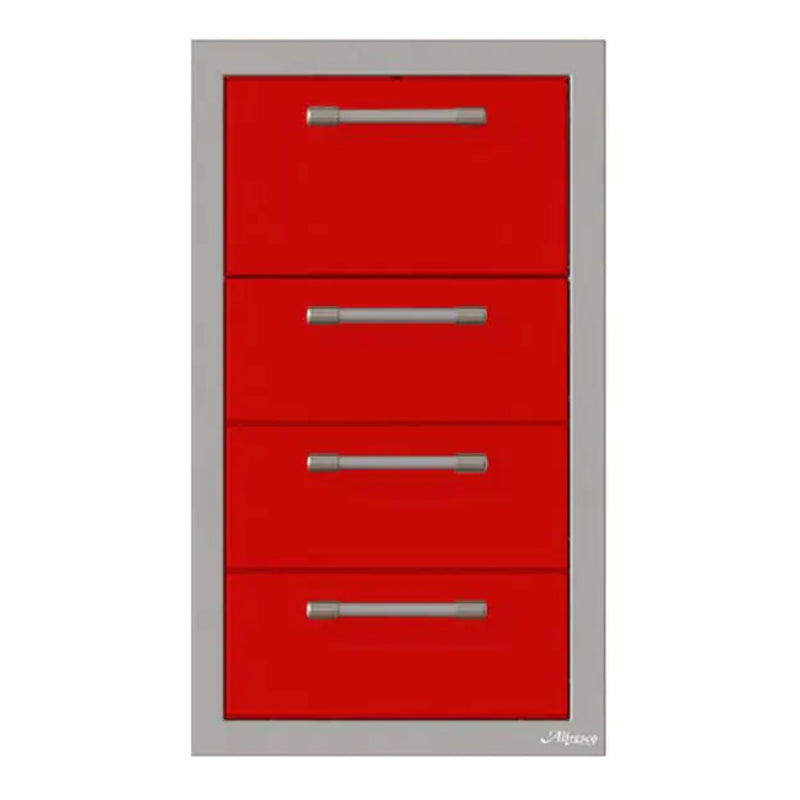 Alfresco 17-Inch Stainless Steel Triple Drawer & Paper Towel Holder Combo