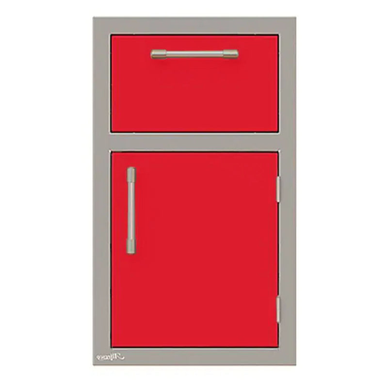 Alfresco 17-Inch Stainless Steel Right-Hinged Soft-Close Door & Drawer Combo