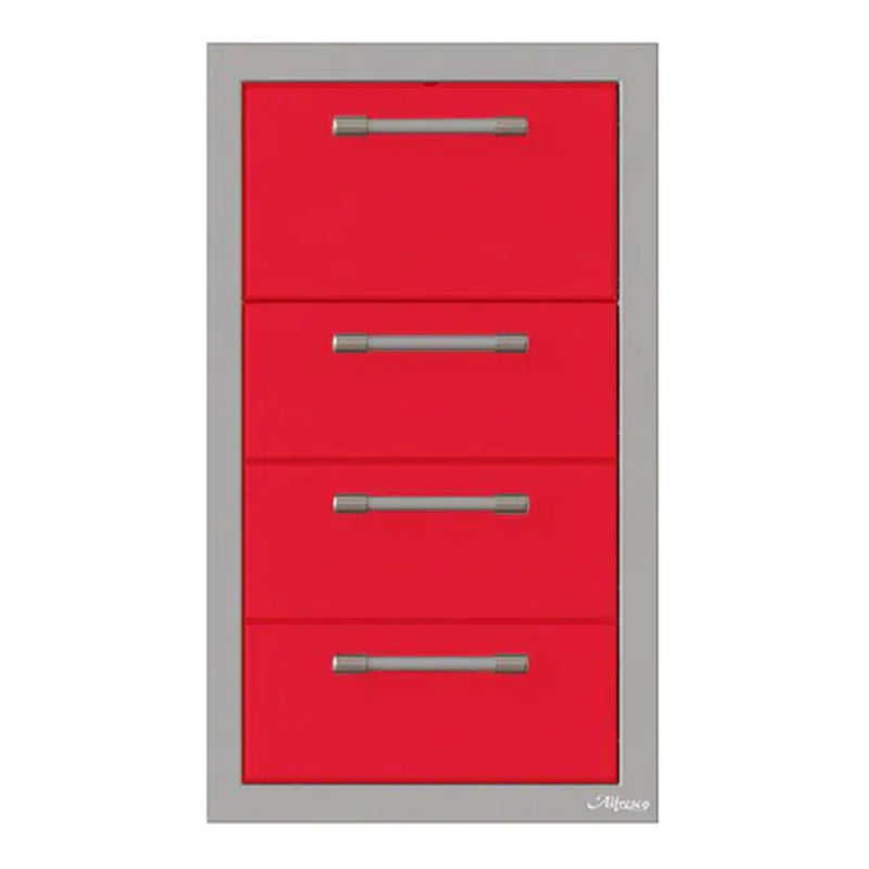 Alfresco 17-Inch Stainless Steel Triple Drawer & Paper Towel Holder Combo