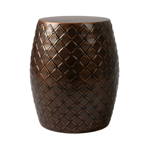 Well Traveled Living Copper Finish Braga Metal Stool-Table-Container | GW STORE