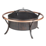Well Traveled Living Copper Rail Fire Pit | GW STORE